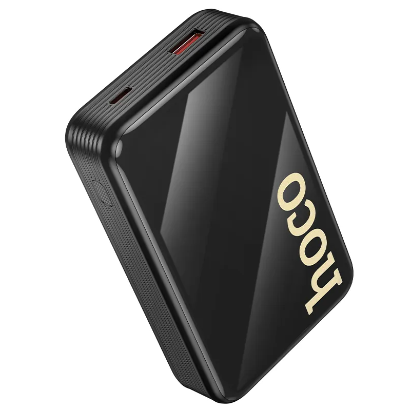 Externí baterie HOCO Q37A, 20000mAh, 22,5W, QC + PD, 1 x Lightning - 1 x USB-A - 2 x USB-C, černá