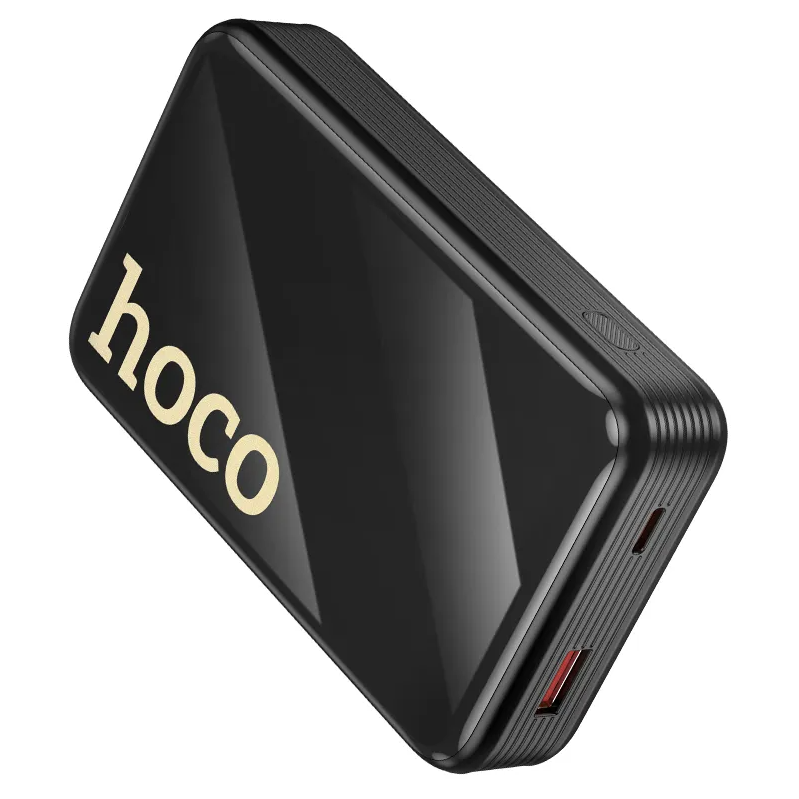 Externí baterie HOCO Q37A, 20000mAh, 22,5W, QC + PD, 1 x Lightning - 1 x USB-A - 2 x USB-C, černá