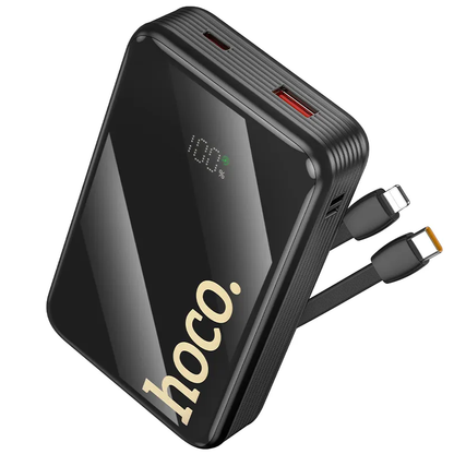 Externí baterie HOCO Q37A, 20000mAh, 22,5W, QC + PD, 1 x Lightning - 1 x USB-A - 2 x USB-C, černá