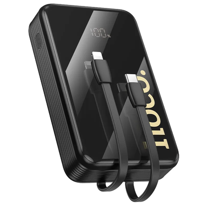 Externí baterie HOCO Q37A, 20000mAh, 22,5W, QC + PD, 1 x Lightning - 1 x USB-A - 2 x USB-C, černá