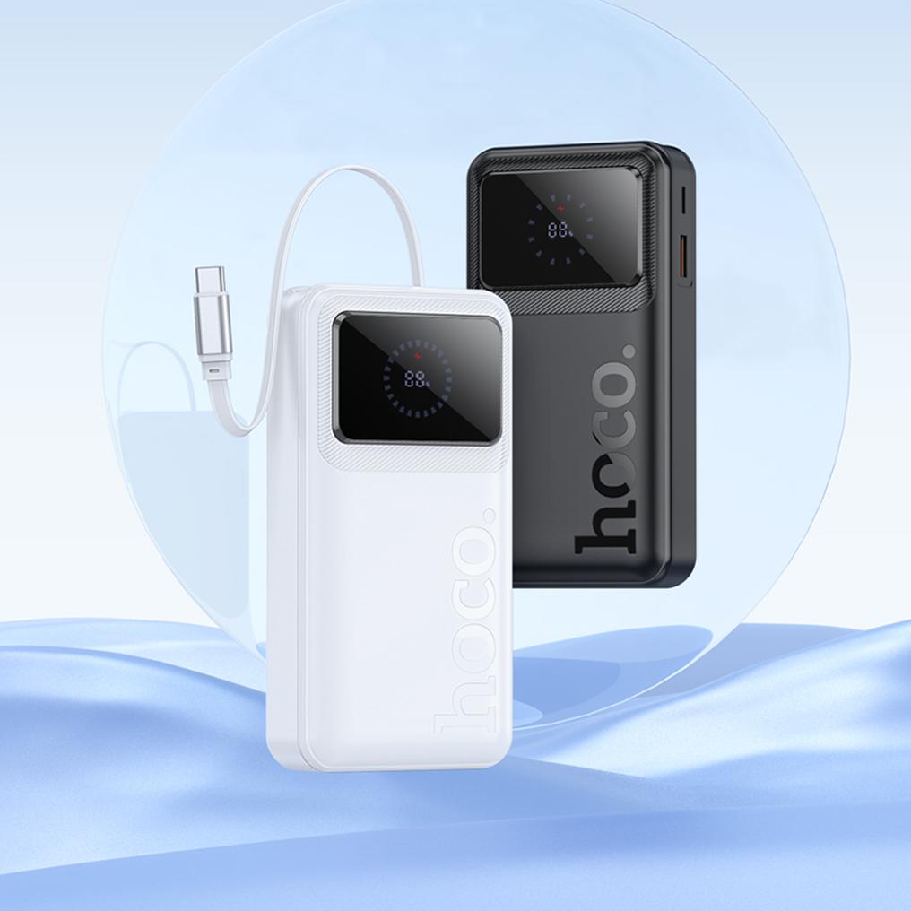 Powerbanka HOCO Q41, 20000 mAh, 22,5 W, QC + PD, 1× USB-A – 2× USB-C, bílá
