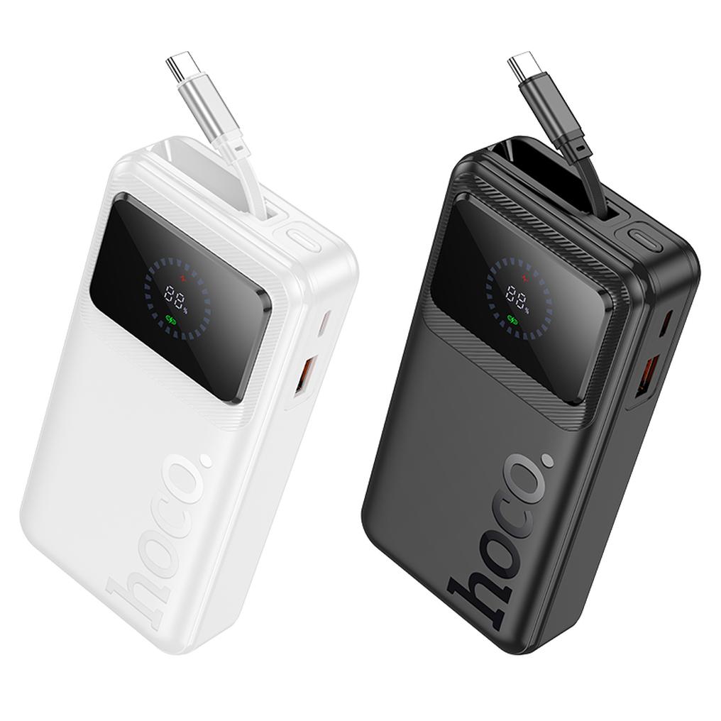 Powerbanka HOCO Q41, 20000 mAh, 22,5 W, QC + PD, 1× USB-A – 2× USB-C, bílá