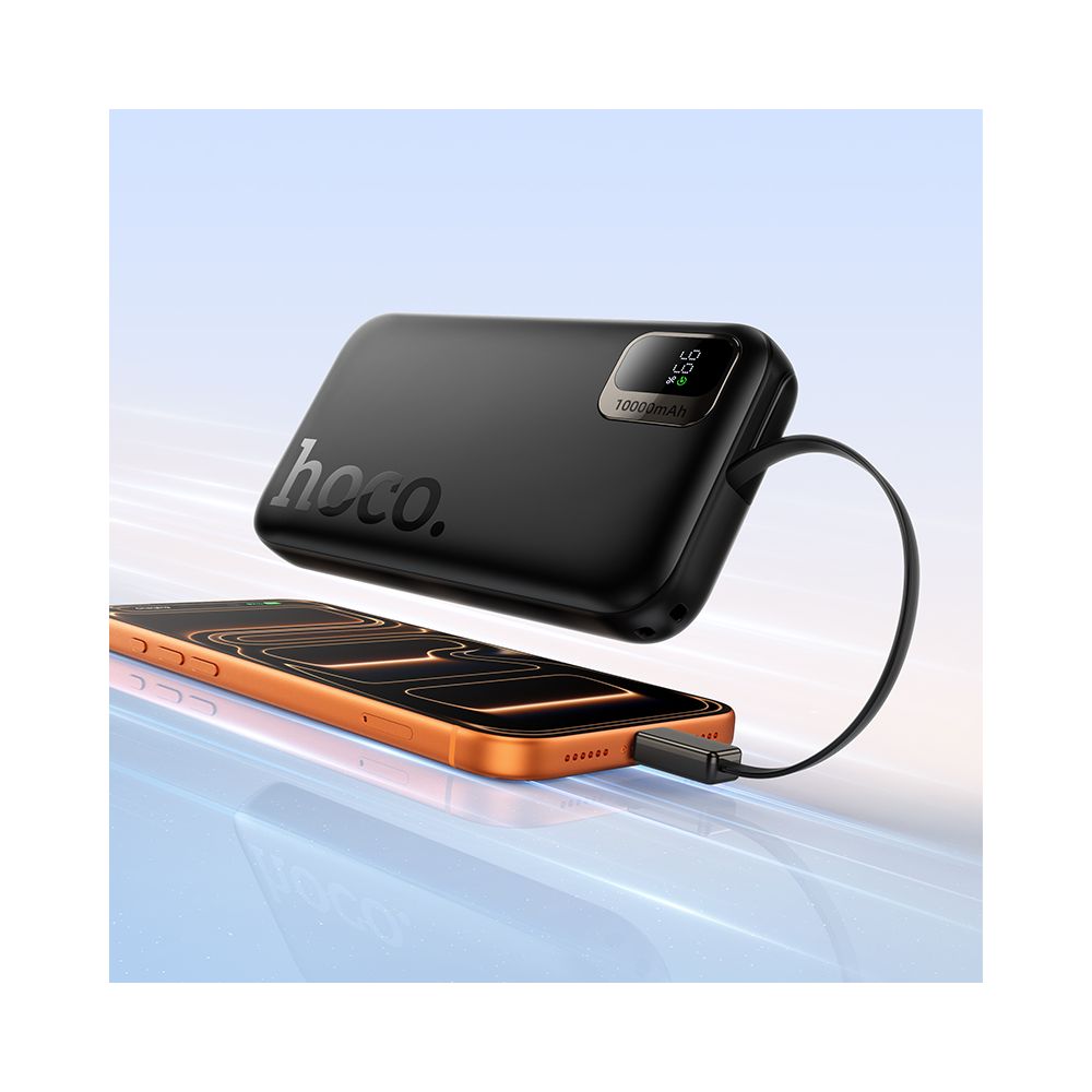 Externí baterie HOCO Q51, 10000mAh, 20W, PD, 2 x USB-C, černá