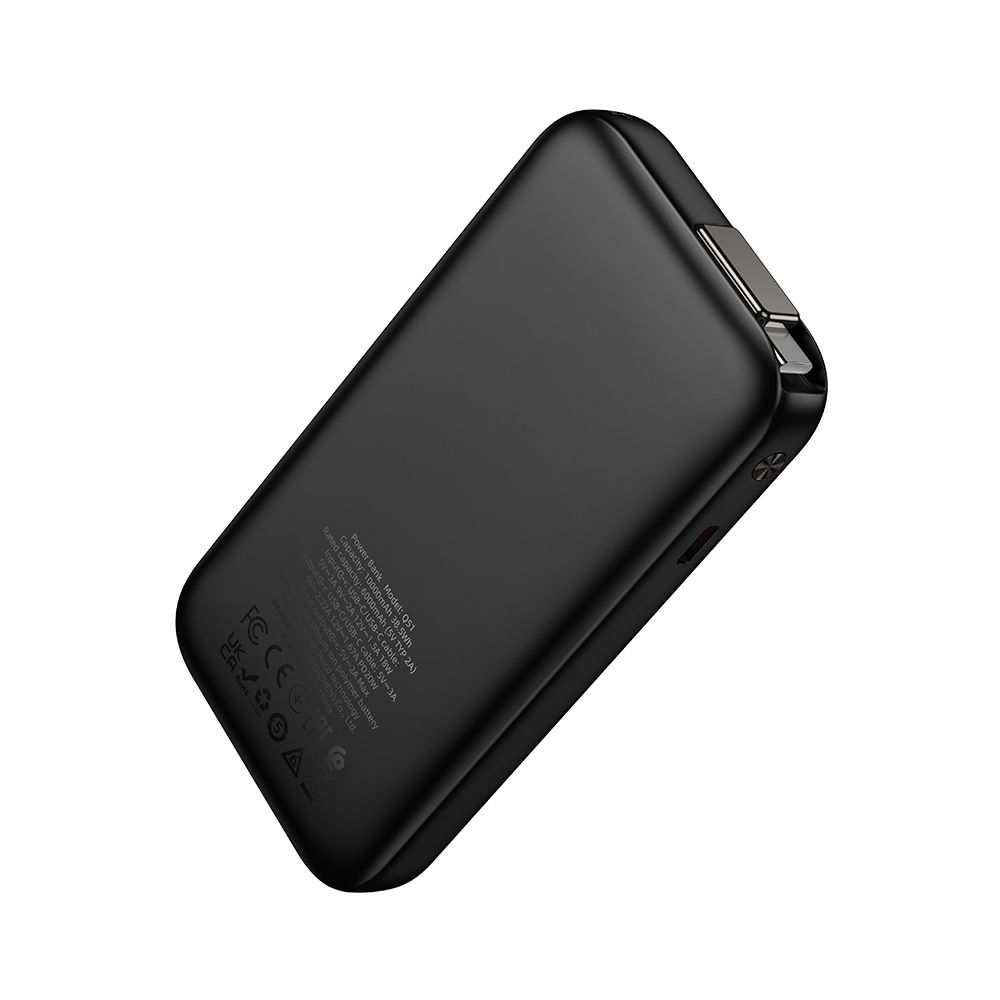 Externí baterie HOCO Q51, 10000mAh, 20W, PD, 2 x USB-C, černá