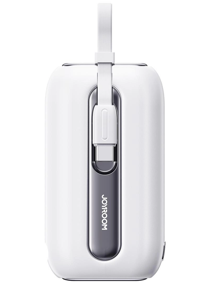 Externí baterie Joyroom Colorful Series JR-L012, 10000mAh, 22.5W, QC + PD, 1 x Lightning - 2 x USB-C, Bílá