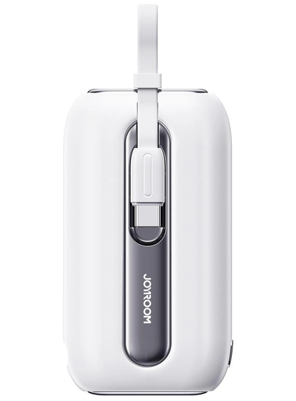 Externí baterie Joyroom Colorful Series JR-L012, 10000mAh, 22.5W, QC + PD, 1 x Lightning - 2 x USB-C, Bílá