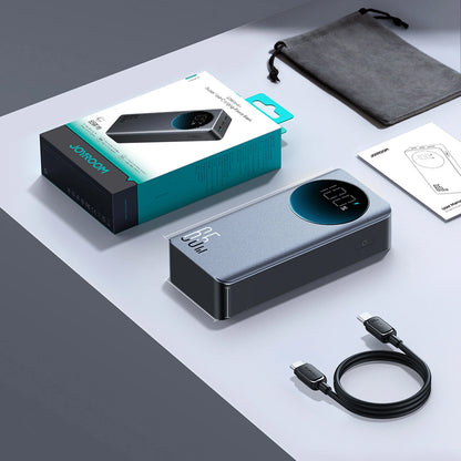Externí baterie Joyroom JR-PBF05 Pro, 30000mAh, 65W, QC + PD, 1 x USB-A - 2 x USB-C, černá