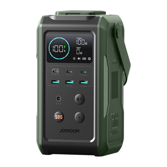 Powerbanka Joyroom JR-PBF10, 75000mAh, 100W, QC + PD, 3 x USB-A - 3 x USB-C, Zelená