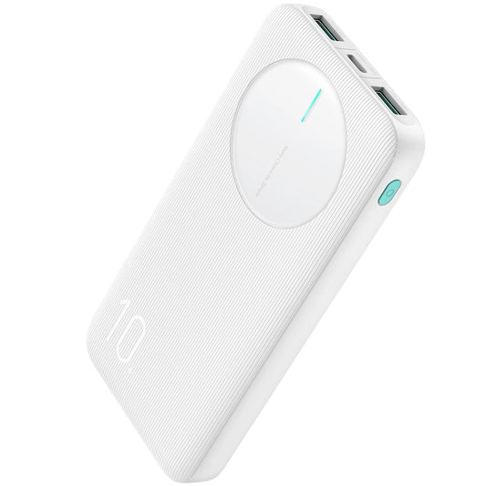 Externí baterie Joyroom JR-PBF12, 10000mAh, 12W, 1 x USB-C - 2 x USB-A, Bílá