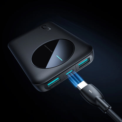 Externí baterie Joyroom JR-PBF13, 5000mAh, 12W, 1 x USB-C - 2 x USB-A, Černá