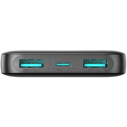 Externí baterie Joyroom JR-PBF13, 5000mAh, 12W, 1 x USB-C - 2 x USB-A, Černá