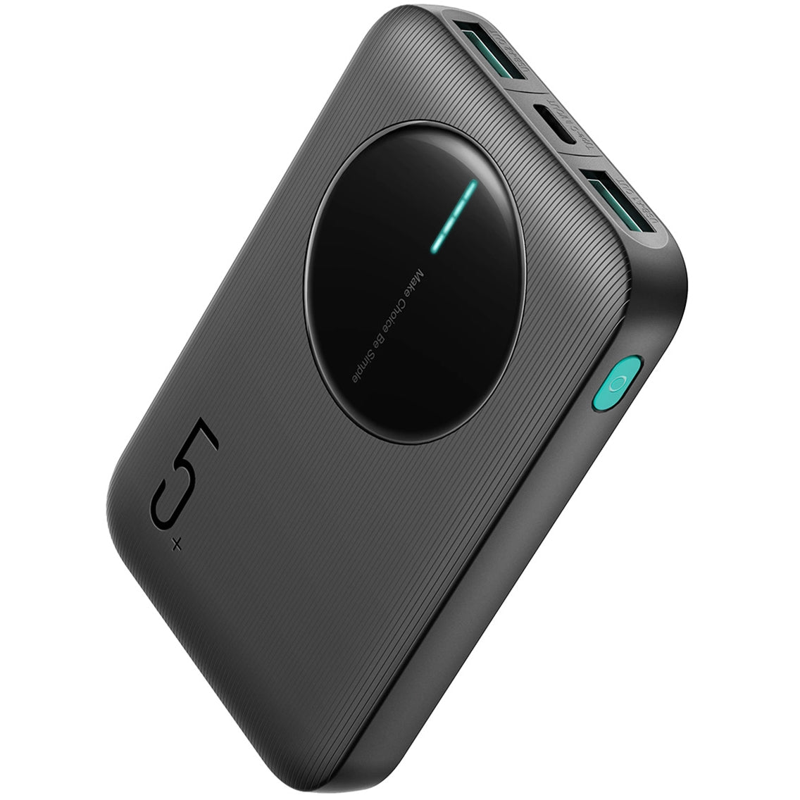 Externí baterie Joyroom JR-PBF13, 5000mAh, 12W, 1 x USB-C - 2 x USB-A, Černá
