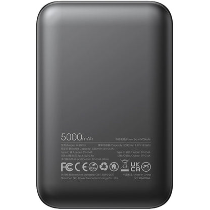 Externí baterie Joyroom JR-PBF13, 5000mAh, 12W, 1 x USB-C - 2 x USB-A, Černá