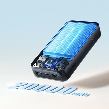 Externí baterie Joyroom JR-PBF14 Pro, 20000mAh, 22.5W, QC + PD, 1 x USB-C - 2 x USB-A, Černá