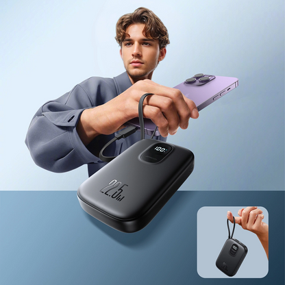 Externí baterie Joyroom JR-PBF18, 10000mAh, 22.5W, QC + PD, 1 x Lightning - 1 x USB-A - 1 x USB-C, Černá