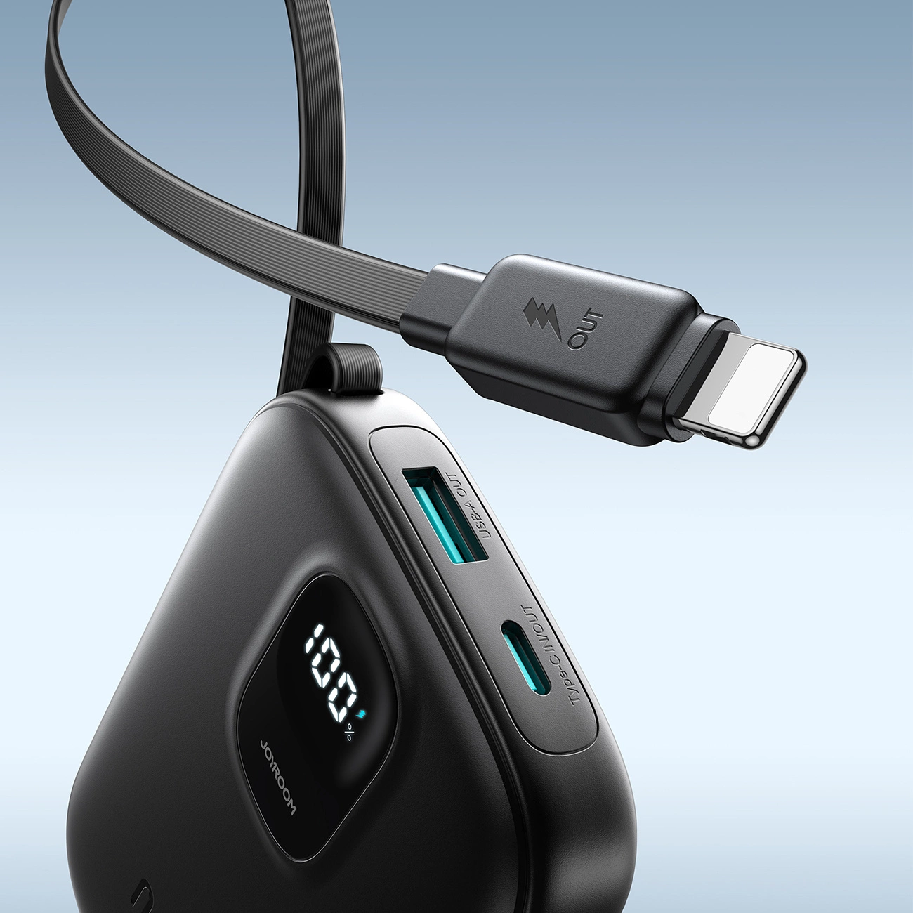 Externí baterie Joyroom JR-PBF18, 10000mAh, 22.5W, QC + PD, 1 x Lightning - 1 x USB-A - 1 x USB-C, Černá