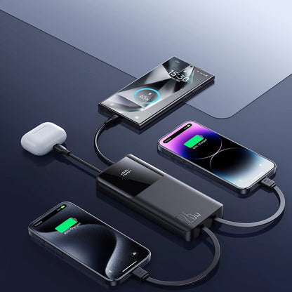 Externí baterie Joyroom JR-PBF19, 10000mAh, 22.5W, QC + PD, 1 x Lightning - 1 x USB-A - 2 x USB-C, Černá