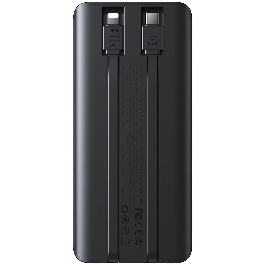 Externí baterie Joyroom JR-PBF19, 10000mAh, 22.5W, QC + PD, 1 x Lightning - 1 x USB-A - 2 x USB-C, Černá