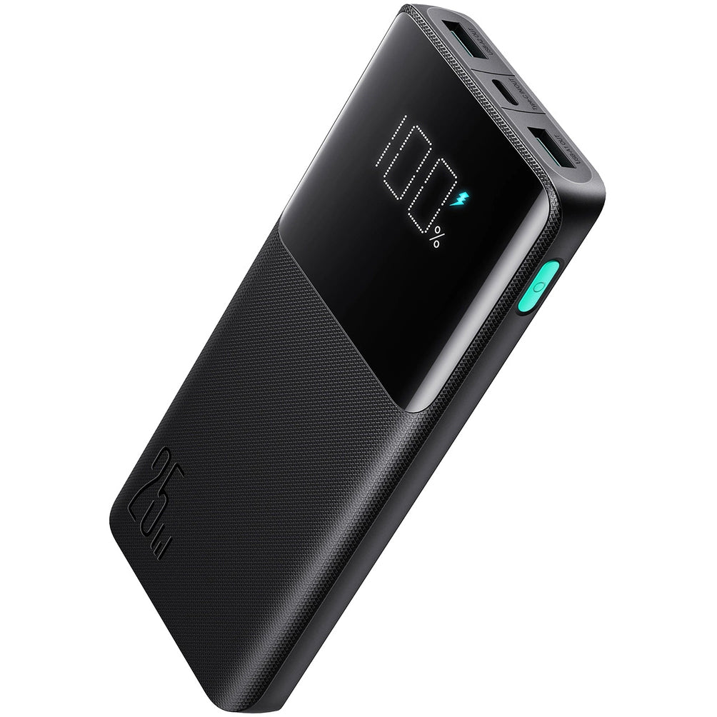 Externí baterie Joyroom JR-PBF20, 10000mAh, 25W, QC + PD, 1 x USB-C - 2 x USB-A, Černá