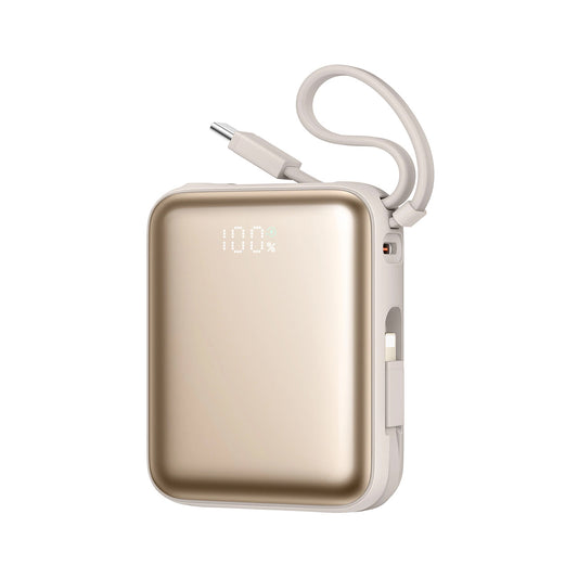 Externí baterie Joyroom JR-PBF27, 10000mAh, 22.5W, PD, 1 x Lightning - 2 x USB-C, Zlatá