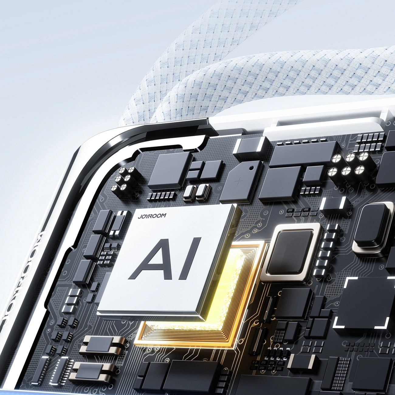 Externí baterie Joyroom JR-PBF27 Pro, 10000mAh, 30W, QC + PD, 1 x Lightning - 2 x USB-C, Bílá