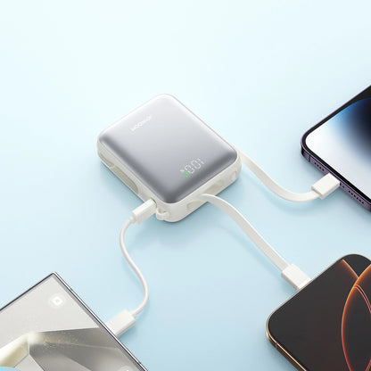 Externí baterie Joyroom JR-PBF27, 10000mAh, 22.5W, PD, 1 x Lightning - 2 x USB-C, Bílá