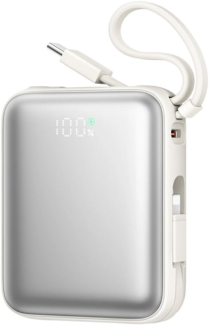 Externí baterie Joyroom JR-PBF27, 10000mAh, 22.5W, PD, 1 x Lightning - 2 x USB-C, Bílá