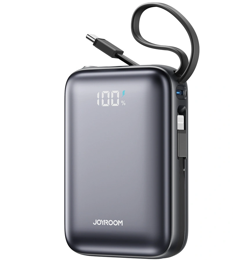 Externí baterie Joyroom JR-PBF29, 20000mAh, 22.5W, QC + PD, 1 x Lightning - 2 x USB-C, Černá