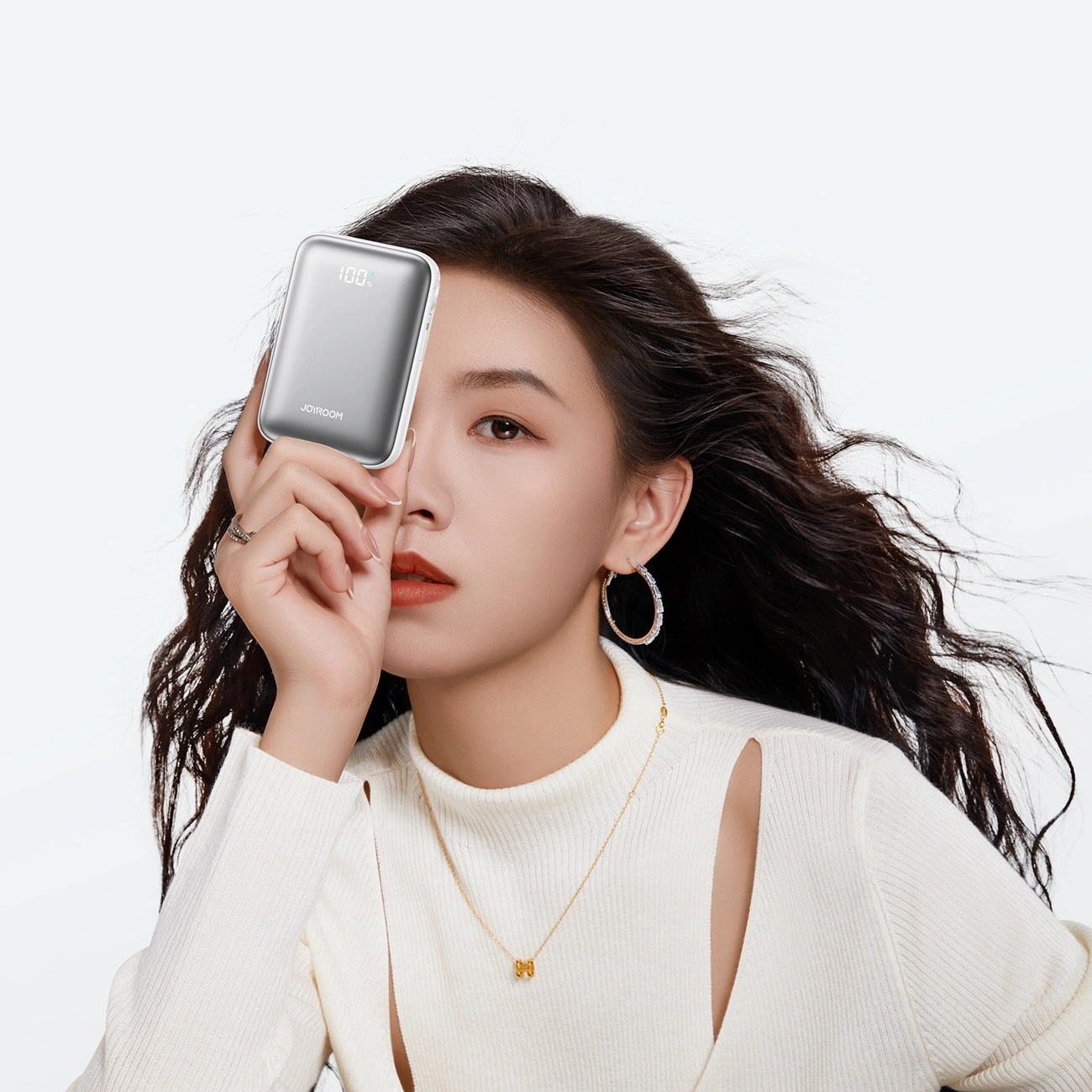 Externí baterie Joyroom JR-PBF29, 20000mAh, 22.5W, QC + PD, 1 x Lightning - 2 x USB-C, Bílá