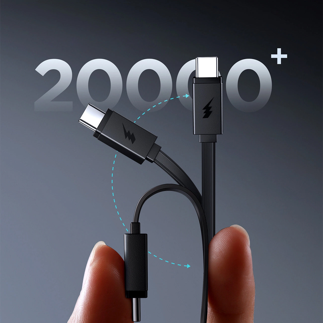 Externí baterie Joyroom JR-PR1, 10000mAh, 22.5W, PD, 2 x USB-C, Šedá