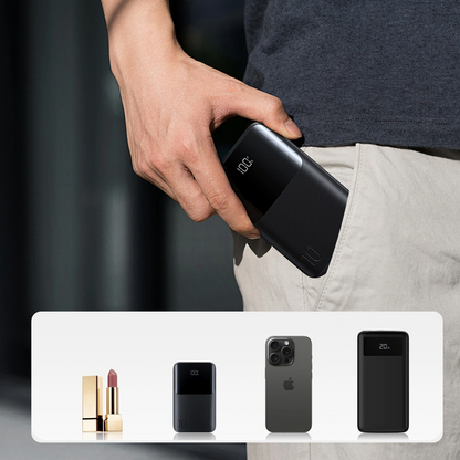 Externí baterie Joyroom JR-QP191, 10000mAh, 22.5W, QC + PD, 1 x USB-A - 2 x USB-C, Černá