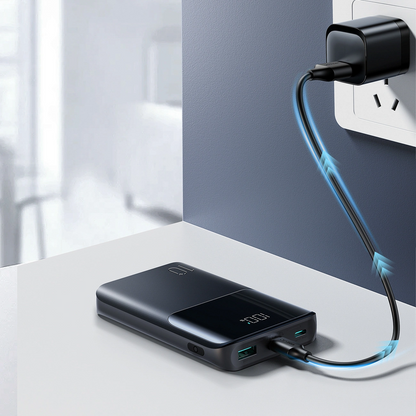 Externí baterie Joyroom JR-QP191, 10000mAh, 22.5W, QC + PD, 1 x USB-A - 2 x USB-C, Černá