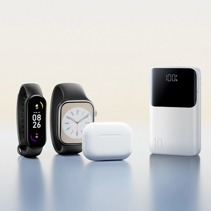 Externí baterie Joyroom JR-QP191, 10000mAh, 22.5W, QC + PD, 1 x USB-A - 2 x USB-C, Bílá