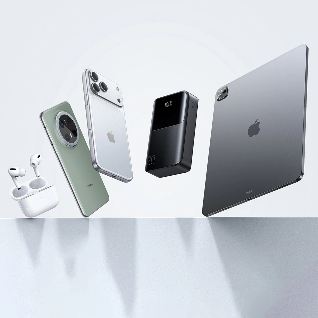 Externí baterie Joyroom JR-QP192, 20000mAh, 22.5W, QC + PD, 1 x USB-A - 2 x USB-C, Černá