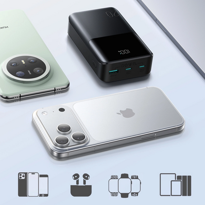 Externí baterie Joyroom JR-QP192, 20000mAh, 22.5W, QC + PD, 1 x USB-A - 2 x USB-C, Černá