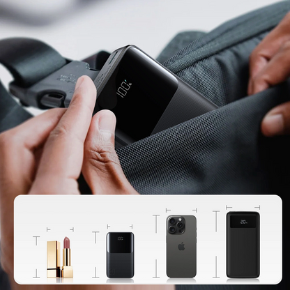 Externí baterie Joyroom JR-QP192, 20000mAh, 22.5W, QC + PD, 1 x USB-A - 2 x USB-C, Černá