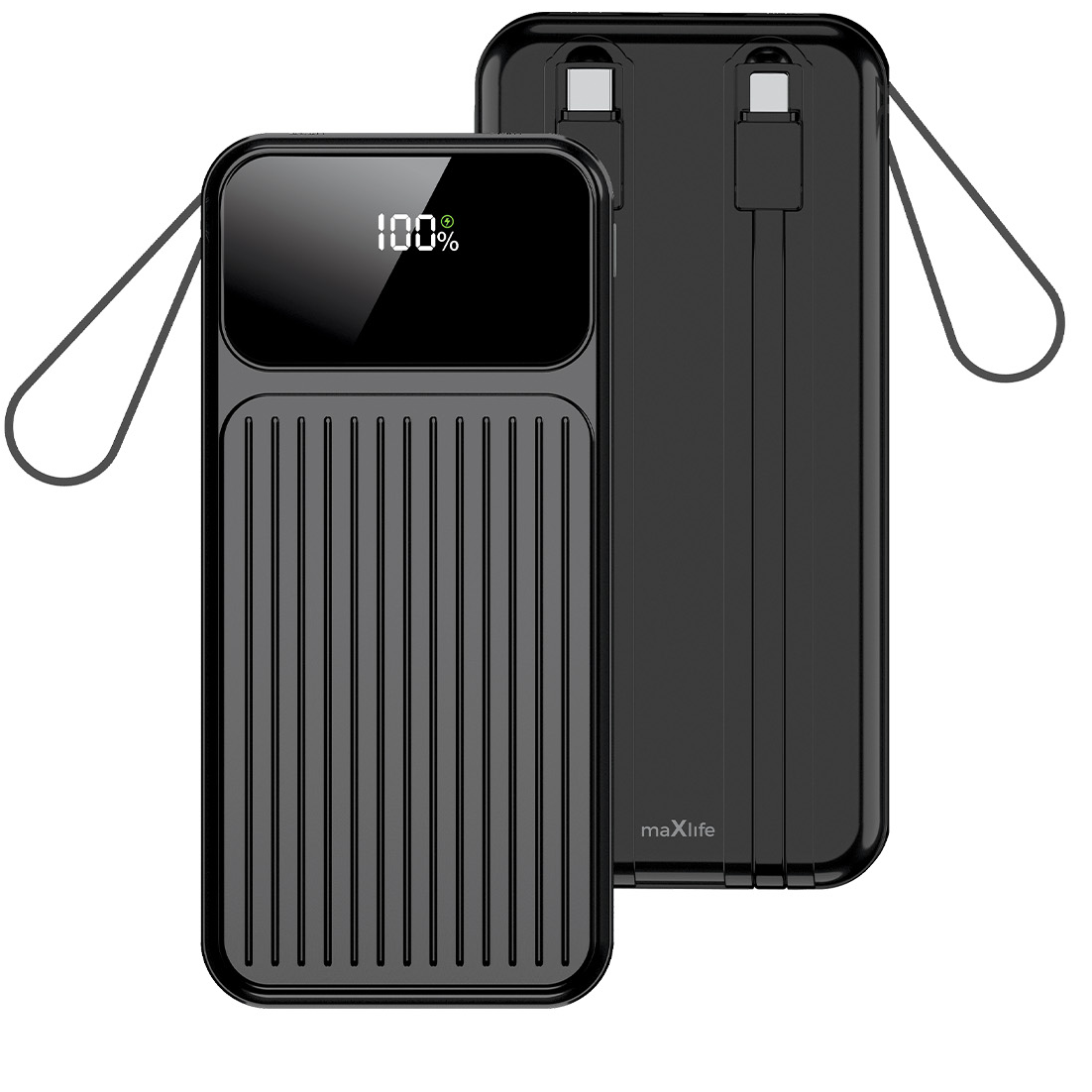 Externí baterie MaXlife MXPB-06, 10000mAh, 22.5W, QC + PD, 1 x Lightning - 2 x USB-A - 2 x USB-C, Černá