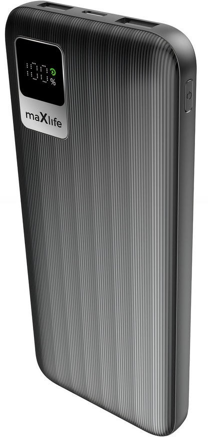 Externí baterie MaXlife MXPB-07, 10000mAh, 10W, 2 x USB-A, Černá