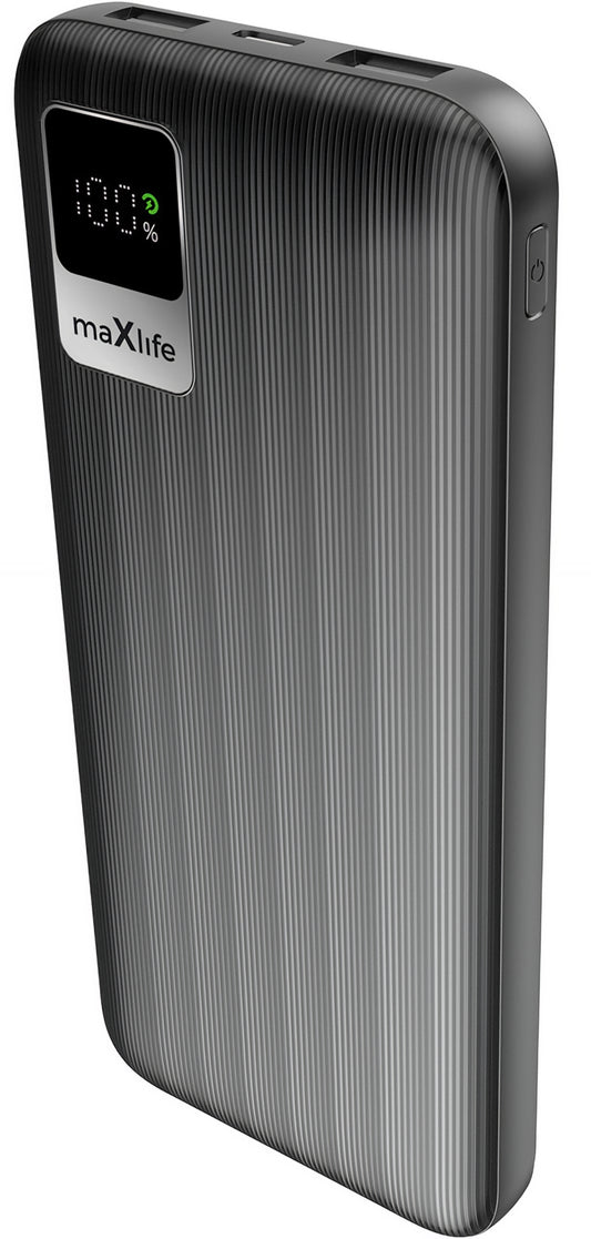 Externí baterie MaXlife MXPB-07, 10000mAh, 10W, 2 x USB-A, Černá