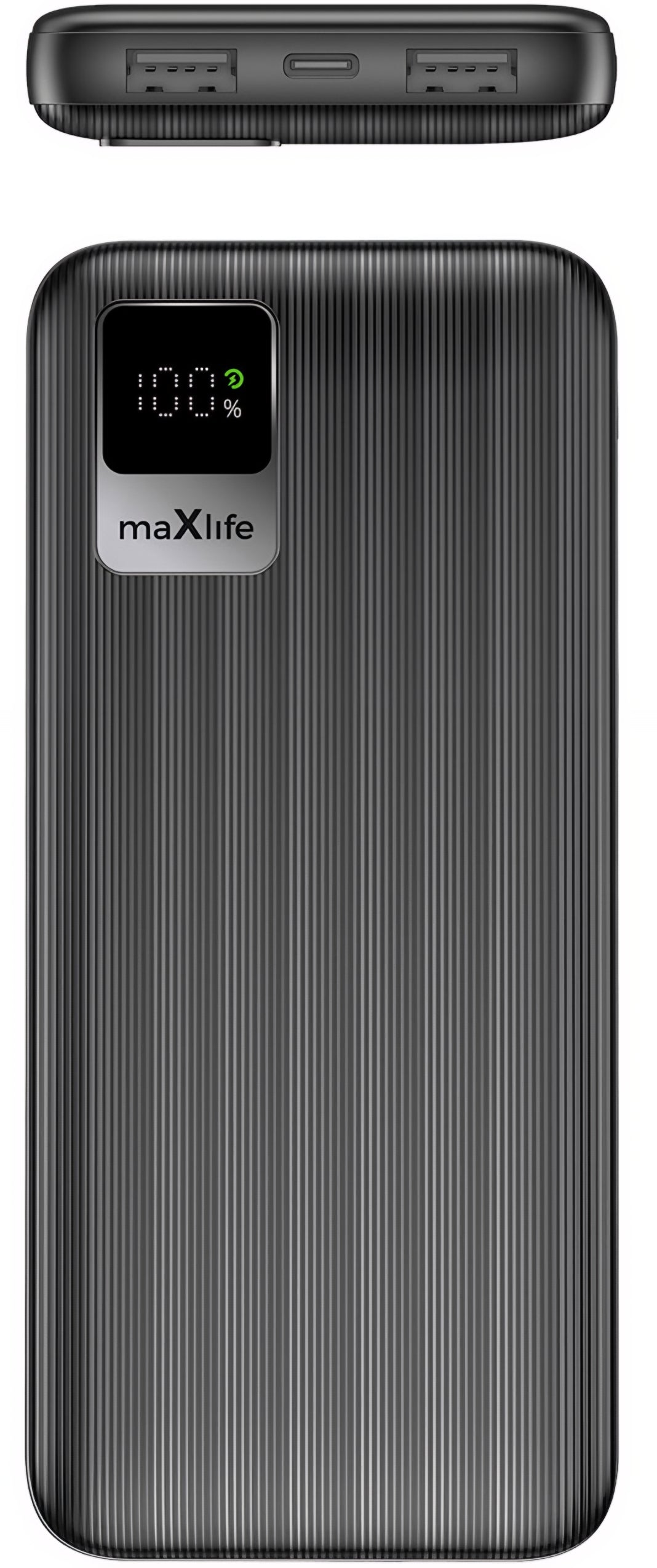 Externí baterie MaXlife MXPB-07, 10000mAh, 10W, 2 x USB-A, Černá