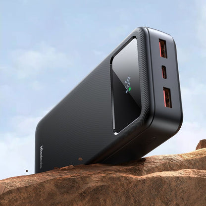 Externí baterie McDodo MC-4230, 20000mAh, 22.5W, QC + PD, 2 x USB-A - 1 x USB-C, Černá