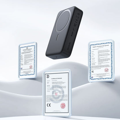 Bezdrátová externí baterie McDodo MC-5021 Ambilight, 20000mAh, 20W, PD + FQI, 1 x QI - 1 x USB-C, černá