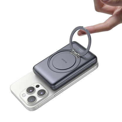 Bezdrátová externí baterie McDodo MC-8371 Meta, 10000mAh, 20W, PD + FQI, 1 x QI - 1 x USB-C, šedá