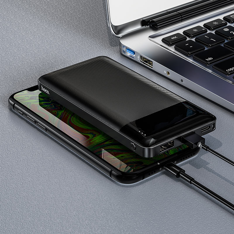 Externí baterie HOCO J72, 10000mAh, 10W, 2 x USB-A, černá