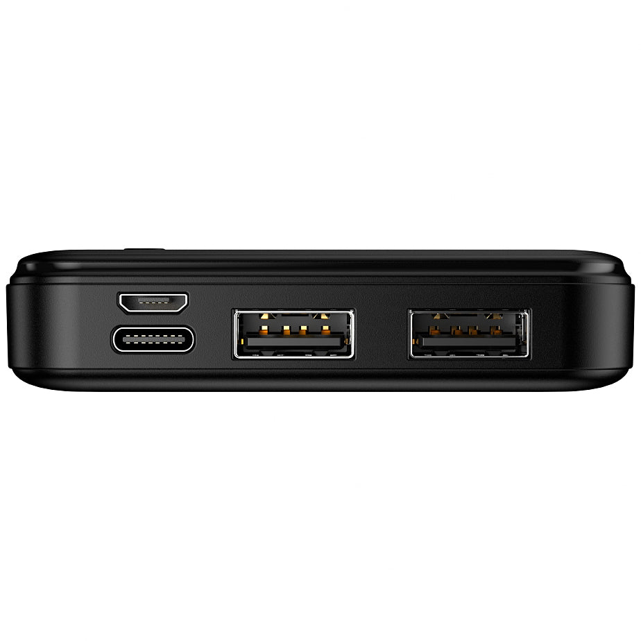 Externí baterie MaXlife MXPB-01, 10000mAh, 12W, 2 x USB-A, černá