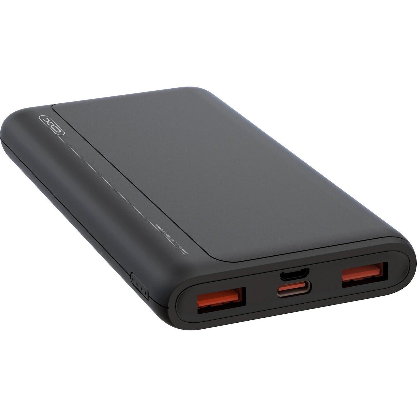 Externí baterie XO Design PR127, 20000mAh, 22.5W, QC + PD, 1 x USB-C - 2 x USB-A, Černá
