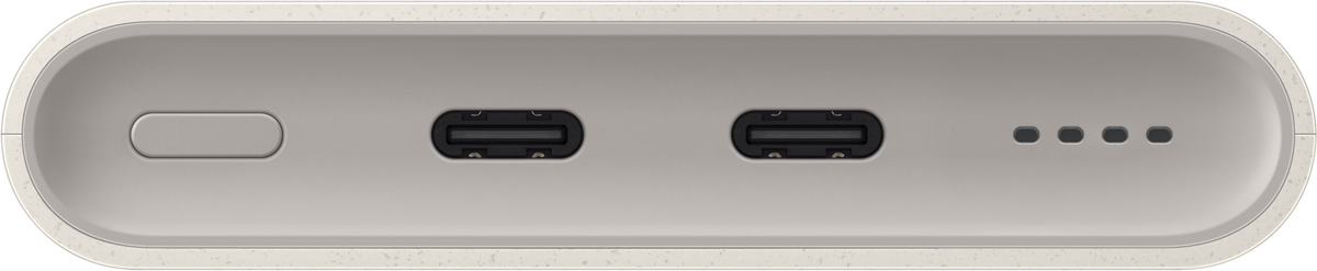 Samsung External Battery, 10000mAh, 25W, PD, 2 x USB-C, Beige EB-P3401XUEGWW