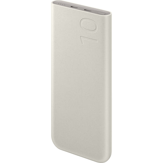 Externí baterie Samsung, 10000mAh, 25W, PD, 2 x USB-C, Béžová, Znovu zabalená EB-P3400XUEGEU