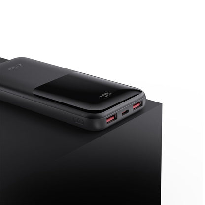 Tech-Protect PB01 External Battery, 10000mAh, 22.5W, QC + PD, 1 x USB-C - 2 x USB-A, Black