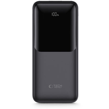 Externí baterie Tech-Protect PB02, 20000mAh, 22.5W, QC + PD, 1 x USB-C - 2 x USB-A, Černá